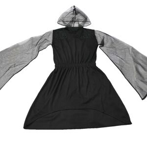 Wednesday Goth Girl Mesh Dress